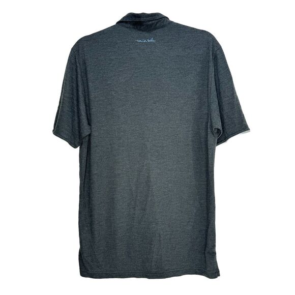 Travis Mathew Mens Blue/Gray Short Sleeve Casual Golf Performance Polo Size M - Picture 2 of 5